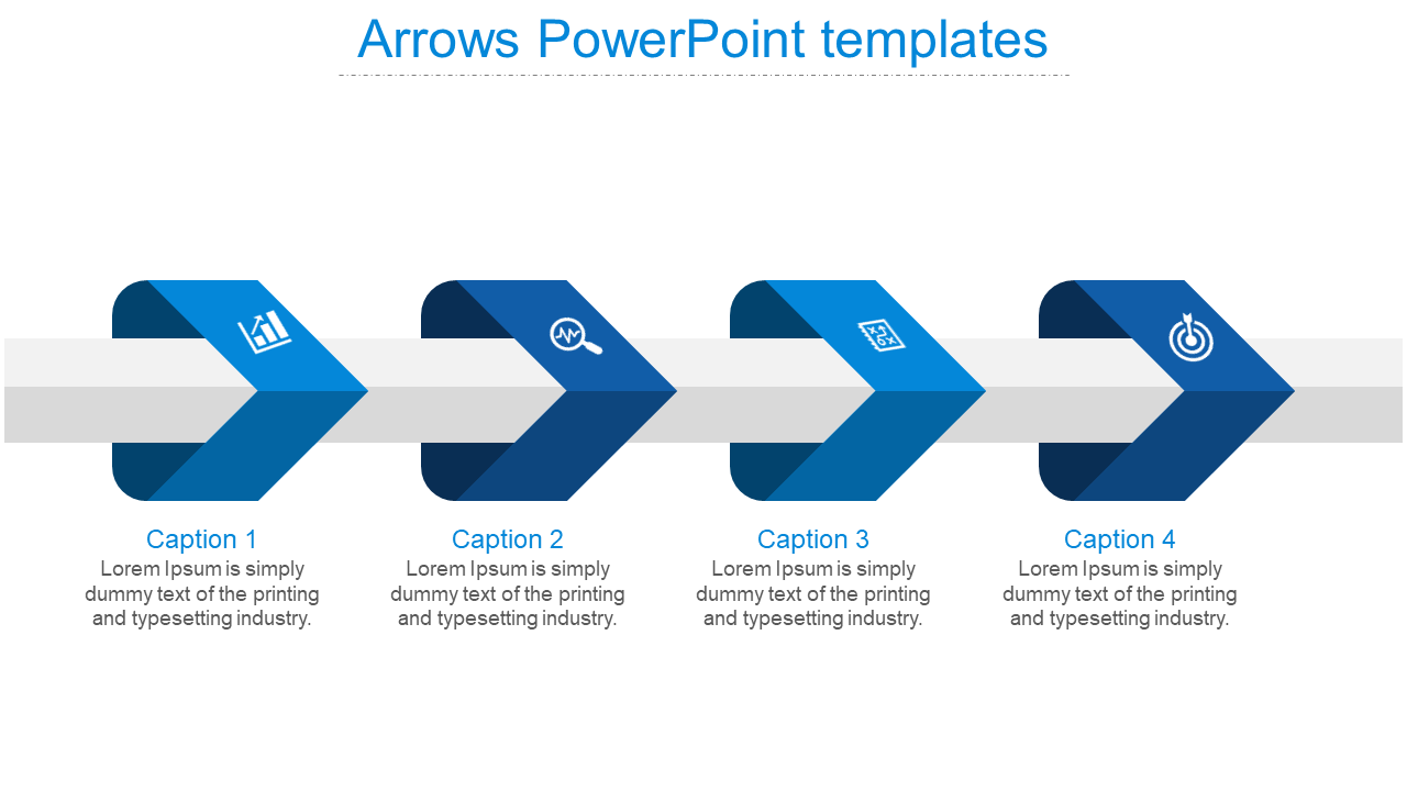 Arrows Powerpoint Templates-blue